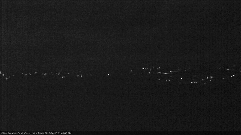 Lake Travis webcam, April 15, 2019 10:50 PM CT