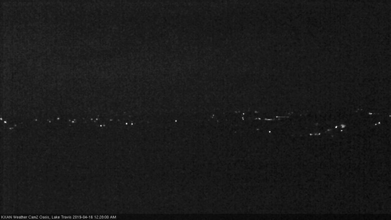 Lake Travis webcam, April 15, 2019 11:30 PM CT
