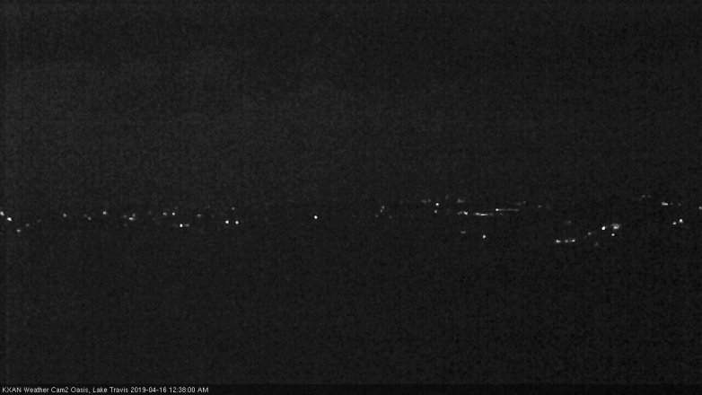 Lake Travis webcam, April 15, 2019 11:40 PM CT