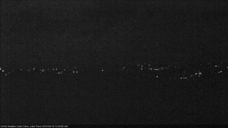 Lake Travis webcam, April 15, 2019 11:45 PM CT