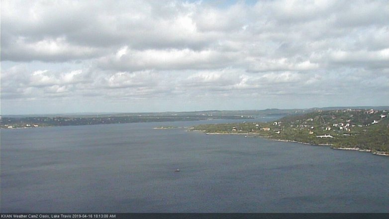 Lake Travis webcam, April 16, 2019 9:15 AM CT