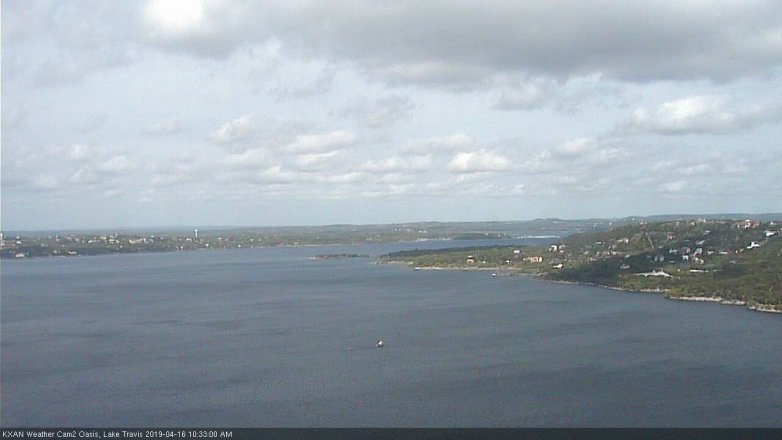 Lake Travis webcam, April 16, 2019 9:35 AM CT