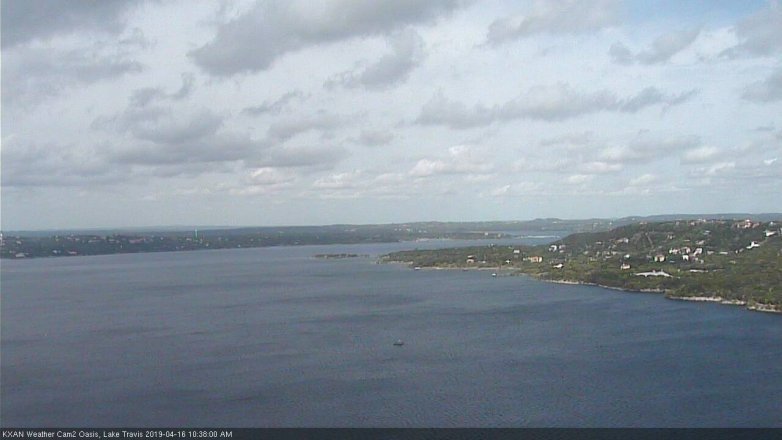 Lake Travis webcam, April 16, 2019 9:40 AM CT