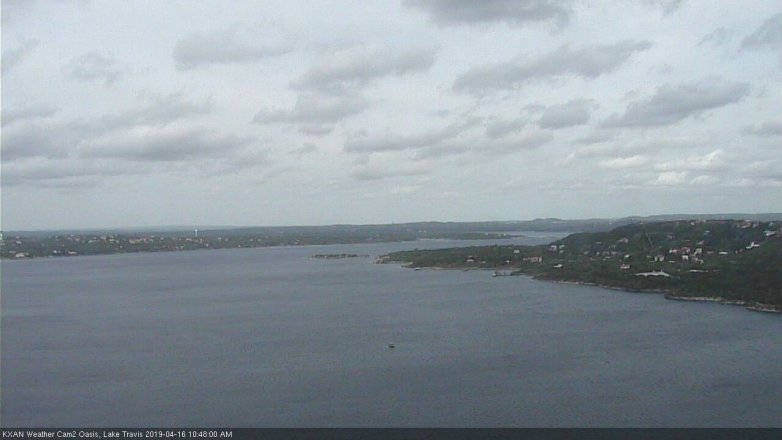 Lake Travis webcam, April 16, 2019 9:50 AM CT
