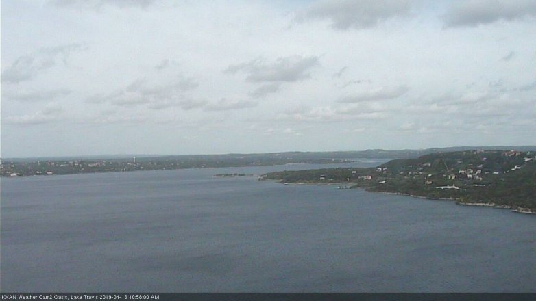 Lake Travis webcam, April 16, 2019 10:00 AM CT