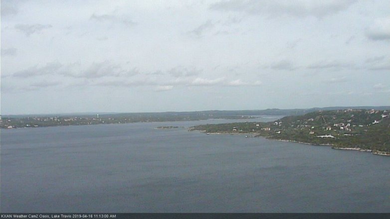 Lake Travis webcam, April 16, 2019 10:15 AM CT