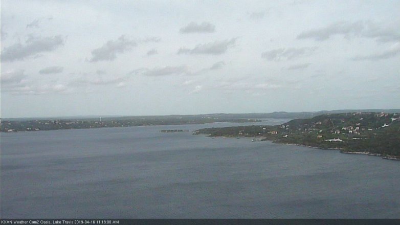 Lake Travis webcam, April 16, 2019 10:20 AM CT