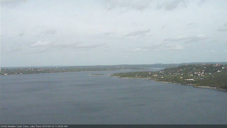 Lake Travis webcam, April 16, 2019 10:30 AM CT