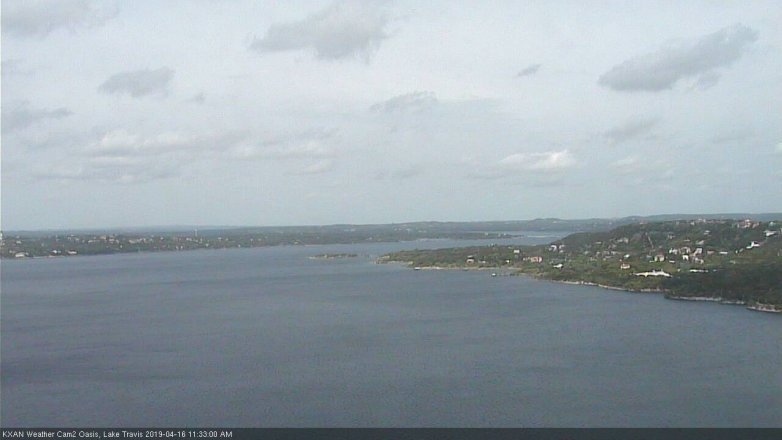 Lake Travis webcam, April 16, 2019 10:35 AM CT