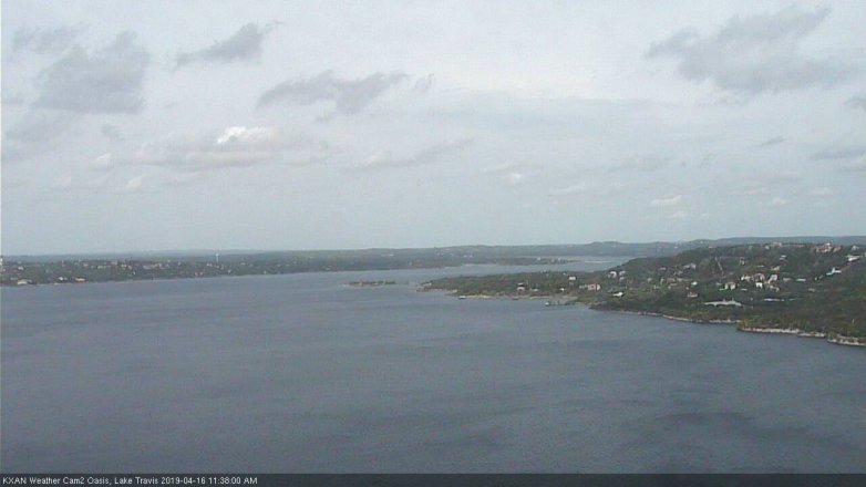 Lake Travis webcam, April 16, 2019 10:40 AM CT