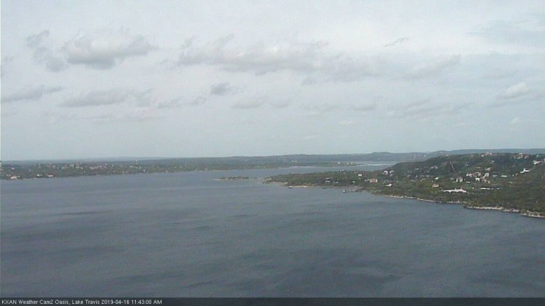 Lake Travis webcam, April 16, 2019 10:45 AM CT