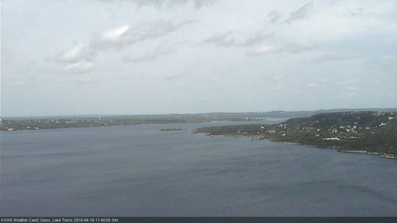 Lake Travis webcam, April 16, 2019 10:50 AM CT