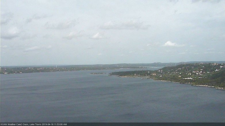 Lake Travis webcam, April 16, 2019 10:55 AM CT