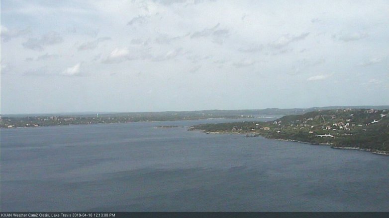 Lake Travis webcam, April 16, 2019 11:15 AM CT