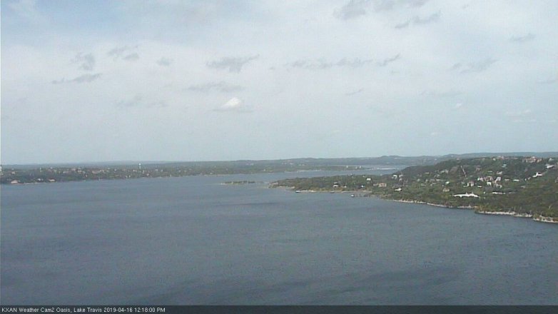 Lake Travis webcam, April 16, 2019 11:20 AM CT