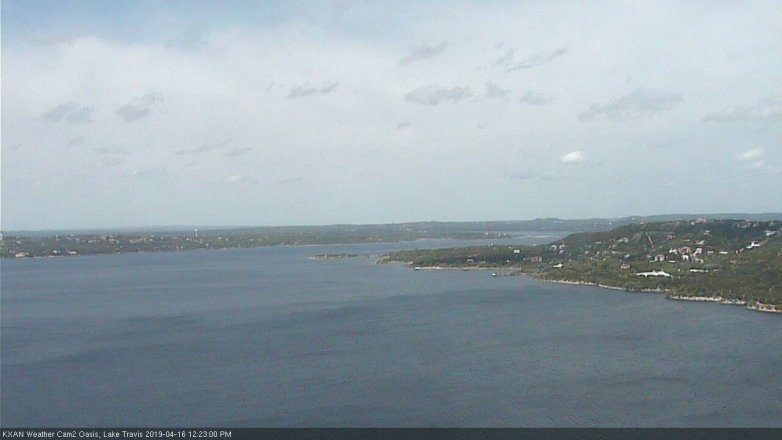 Lake Travis webcam, April 16, 2019 11:25 AM CT