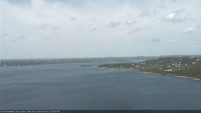 Lake Travis webcam, April 16, 2019 11:30 AM CT