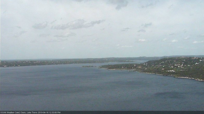 Lake Travis webcam, April 16, 2019 11:35 AM CT