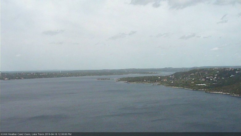 Lake Travis webcam, April 16, 2019 11:40 AM CT