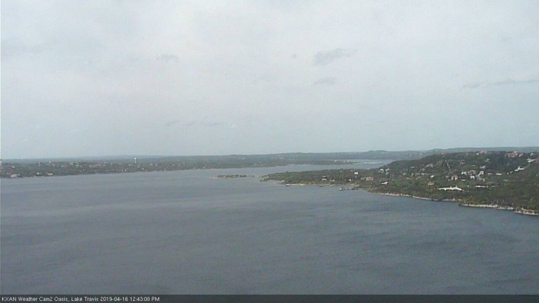Lake Travis webcam, April 16, 2019 11:45 AM CT