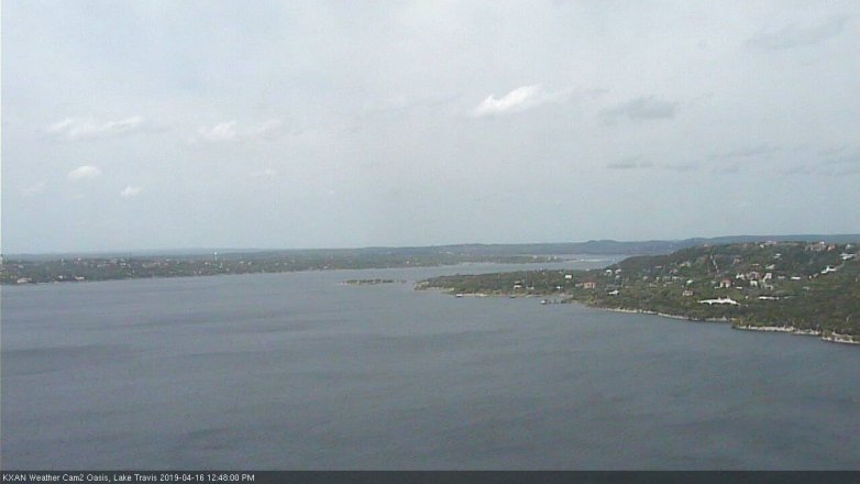 Lake Travis webcam, April 16, 2019 11:50 AM CT