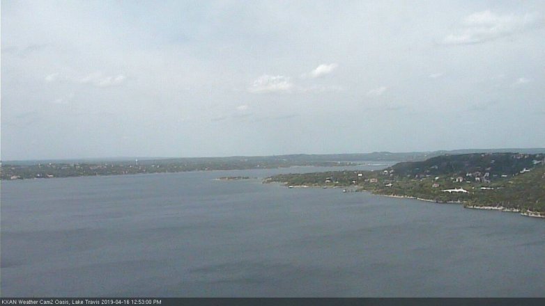 Lake Travis webcam, April 16, 2019 11:55 AM CT