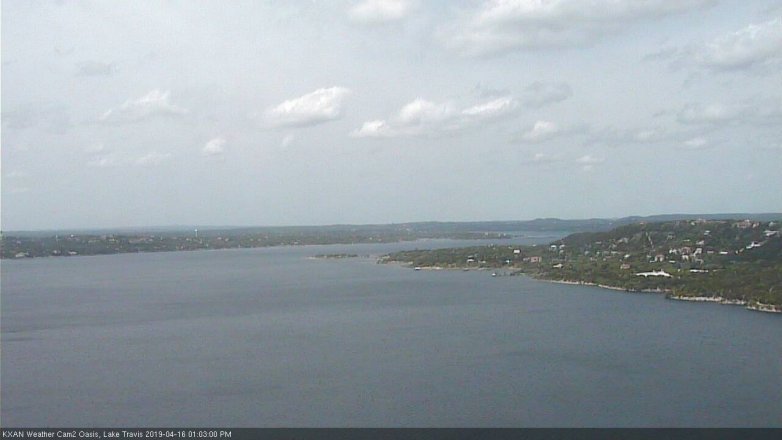 Lake Travis webcam, April 16, 2019 12:05 PM CT