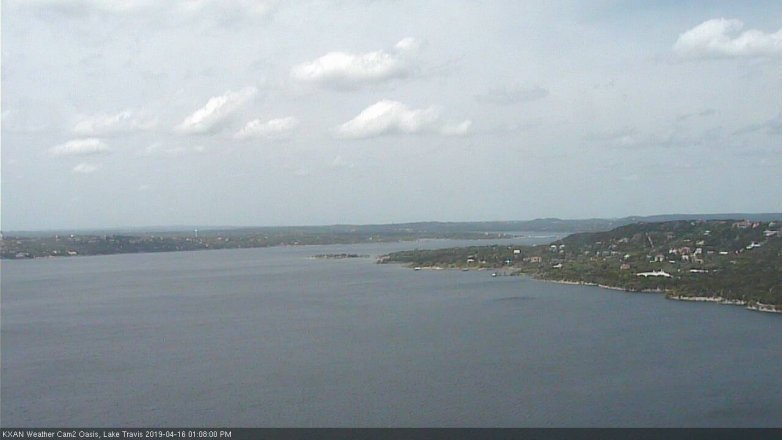 Lake Travis webcam, April 16, 2019 12:10 PM CT