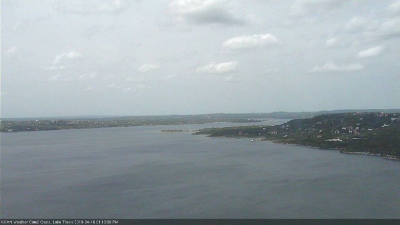 Lake Travis webcam, April 16, 2019 12:15 PM CT