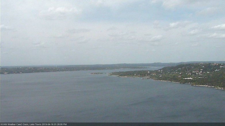 Lake Travis webcam, April 16, 2019 12:40 PM CT