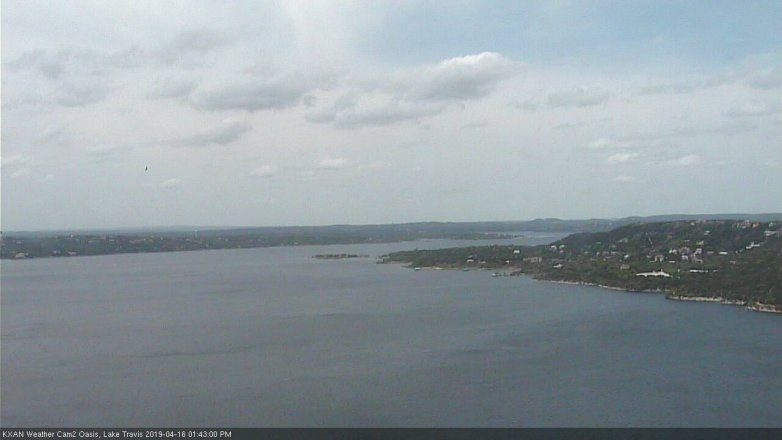 Lake Travis webcam, April 16, 2019 12:45 PM CT
