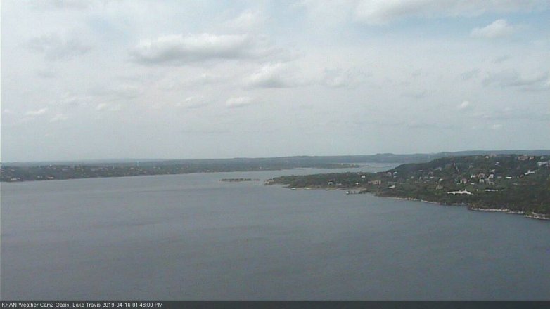 Lake Travis webcam, April 16, 2019 12:50 PM CT
