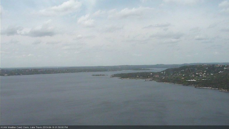 Lake Travis webcam, April 16, 2019 1:00 PM CT