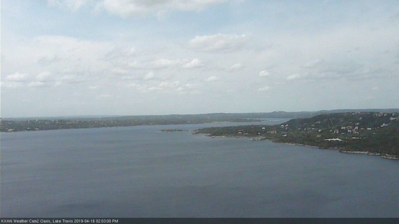 Lake Travis webcam, April 16, 2019 1:05 PM CT