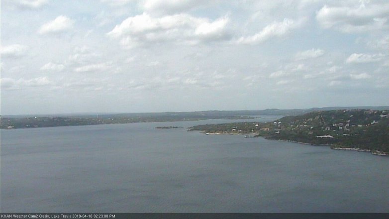 Lake Travis webcam, April 16, 2019 1:25 PM CT