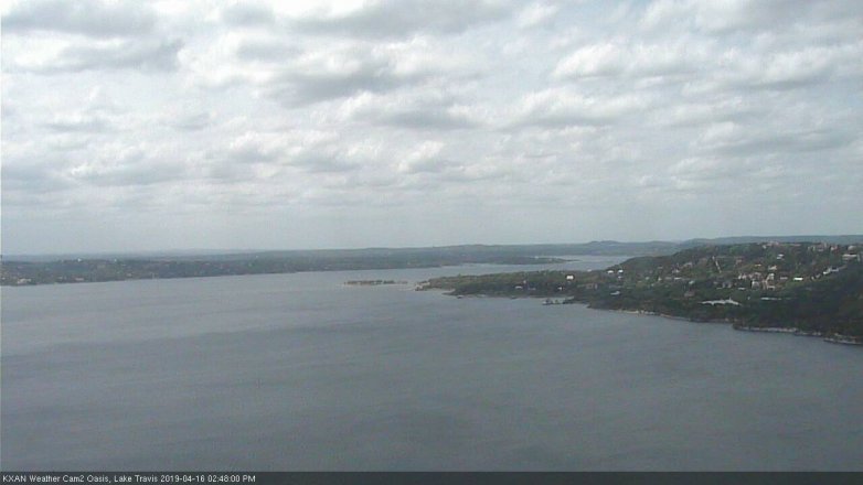 Lake Travis webcam, April 16, 2019 1:50 PM CT