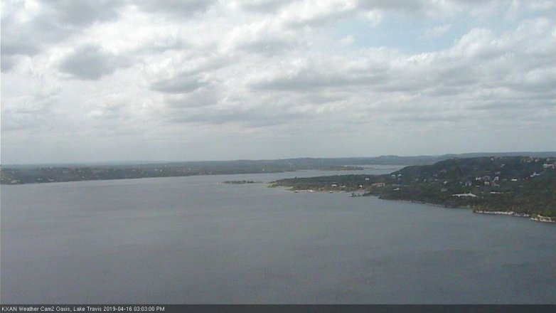 Lake Travis webcam, April 16, 2019 2:05 PM CT