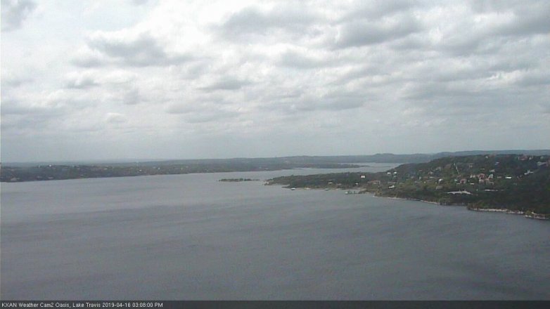 Lake Travis webcam, April 16, 2019 2:10 PM CT