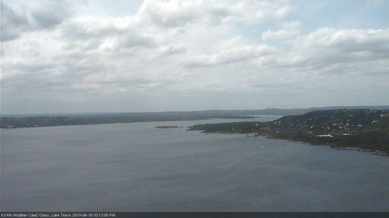 Lake Travis webcam, April 16, 2019 2:15 PM CT