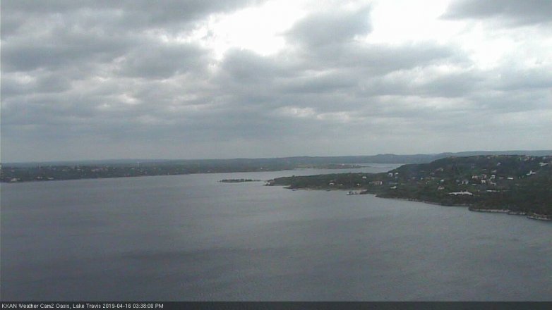 Lake Travis webcam, April 16, 2019 2:40 PM CT
