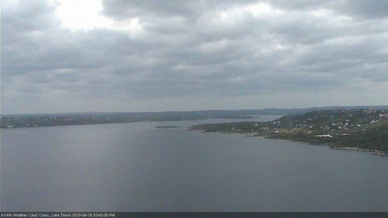 Lake Travis webcam, April 16, 2019 2:45 PM CT