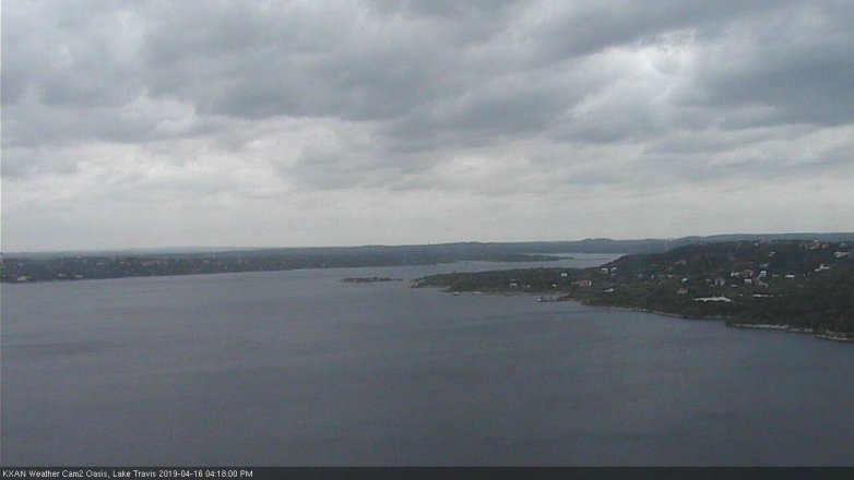 Lake Travis webcam, April 16, 2019 3:20 PM CT
