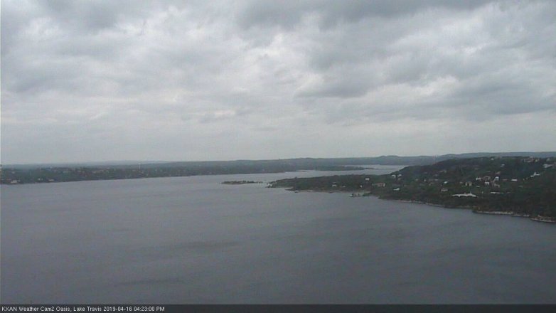 Lake Travis webcam, April 16, 2019 3:25 PM CT