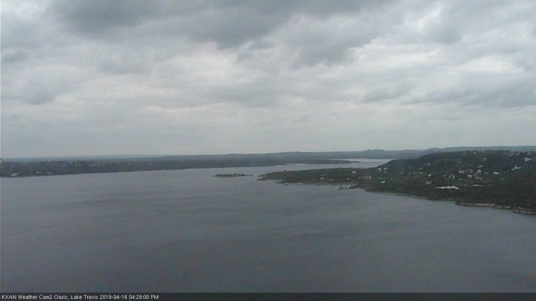 Lake Travis webcam, April 16, 2019 3:30 PM CT