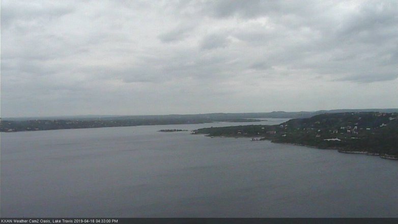 Lake Travis webcam, April 16, 2019 3:35 PM CT