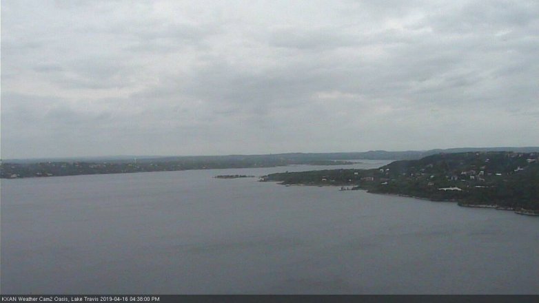 Lake Travis webcam, April 16, 2019 3:40 PM CT