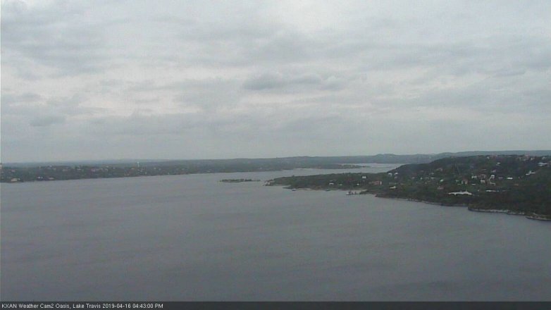 Lake Travis webcam, April 16, 2019 3:45 PM CT