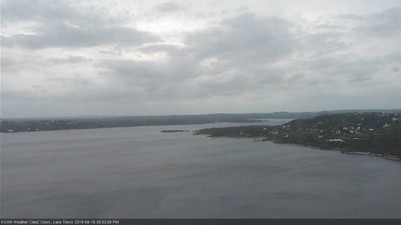Lake Travis webcam, April 16, 2019 4:05 PM CT