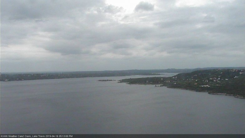 Lake Travis webcam, April 16, 2019 4:15 PM CT