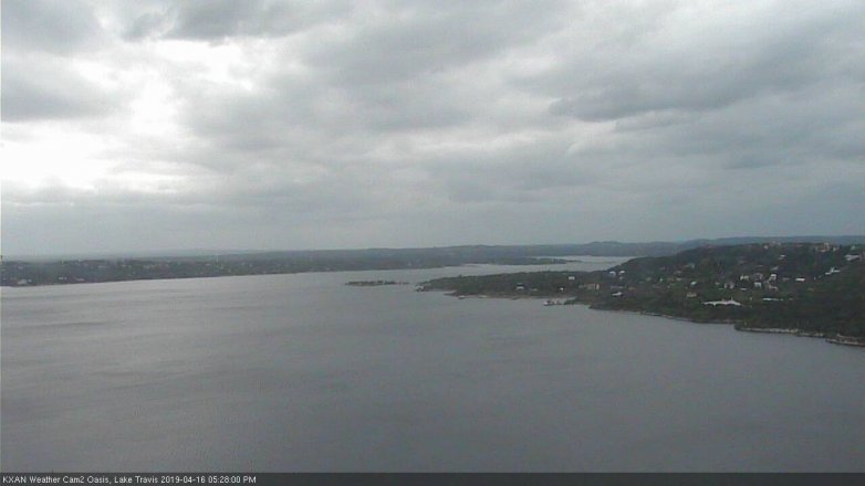 Lake Travis webcam, April 16, 2019 4:30 PM CT